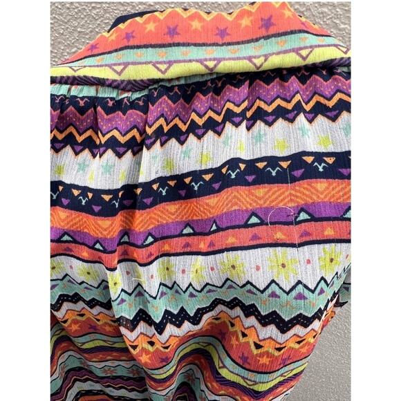 Childrens Girls Disney D-Signed Multicolor Aztec High Low Skirt Size Large - Picture 7 of 10